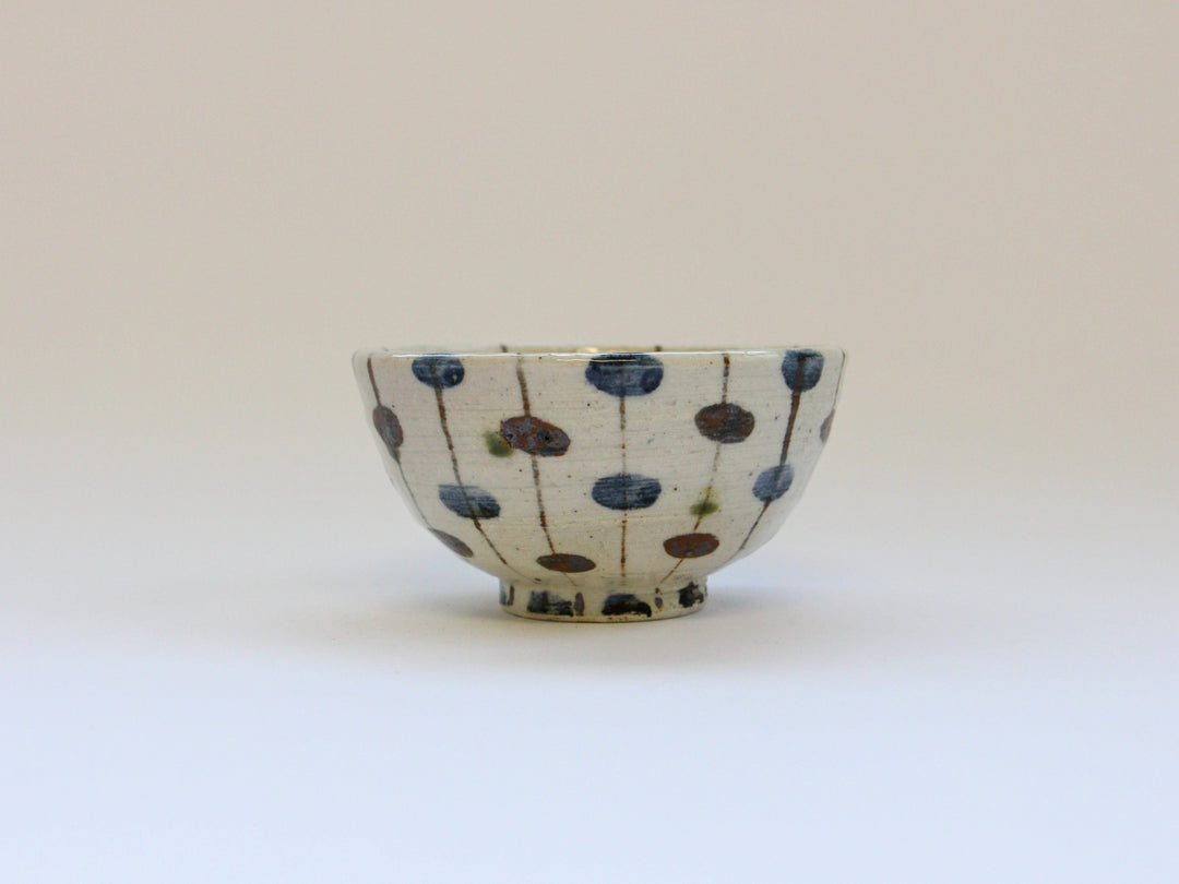 Oribe Turnip Pattern Rice Bowl - Crafted By Renji Nakagaki
