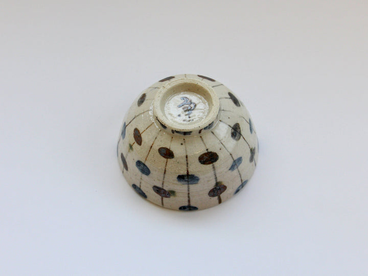 Oribe Turnip Pattern Rice Bowl - Crafted By Renji Nakagaki