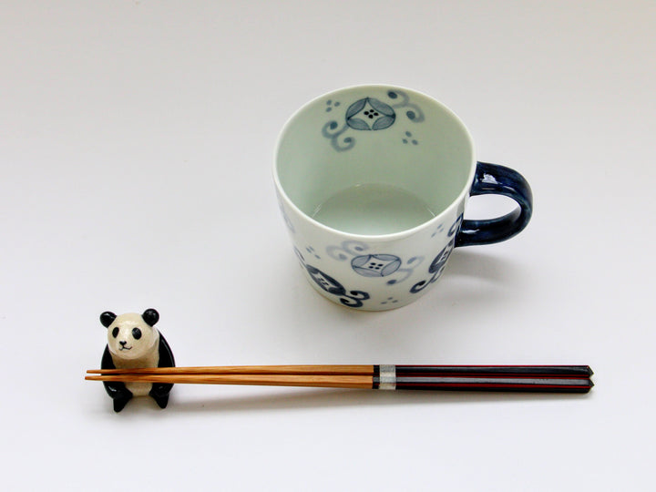 Pattern Café Mug (Blue) - Crafted By Ippo Kiln