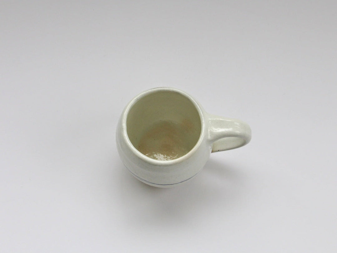 Cobalt Line Egg Mug - Crafted By Furutani Pottery