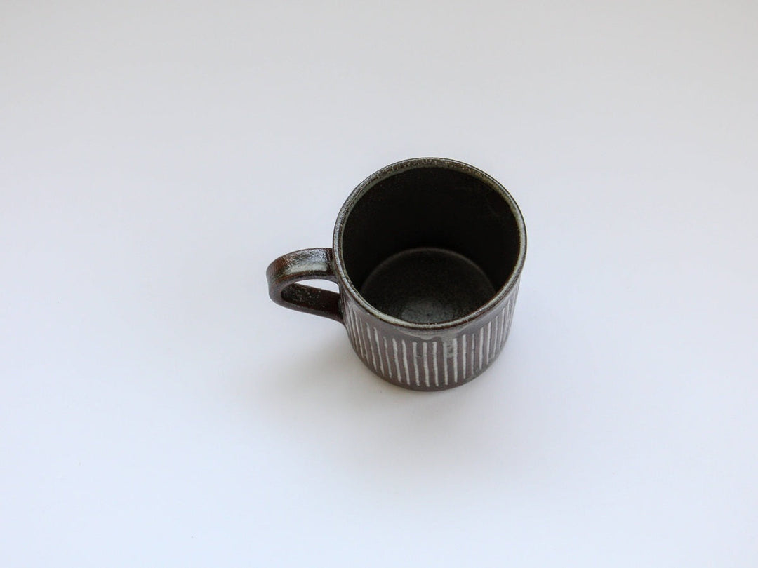 Baked Inlaid Tokusa Mug - Crafted By Shotoen