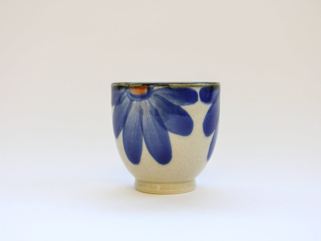 Indigo Flower Cup (Blue) - Crafted By Choju-ro Kiln