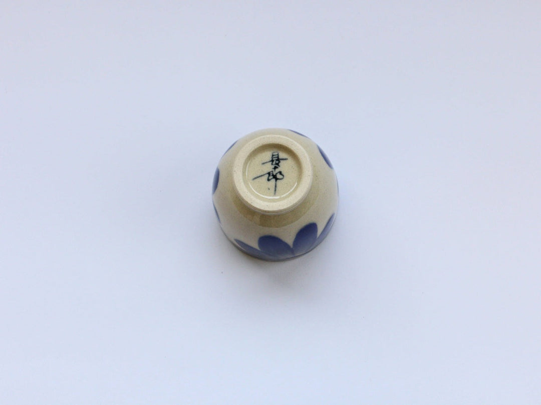 Indigo Flower Cup (Blue) - Crafted By Choju-ro Kiln