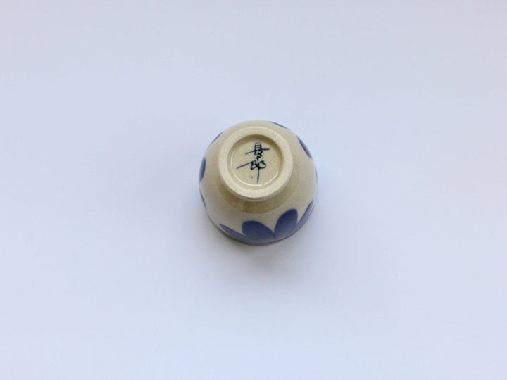 Indigo Flower Cup (Blue) - Crafted By Choju-ro Kiln