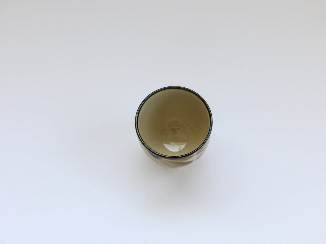 Indigo Flower Cup (Brown) - Crafted By Choju-ro Kiln