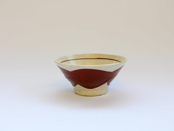 Red-Painted Camellia Princess Bowl - Crafted By Nobumasa Kiminami