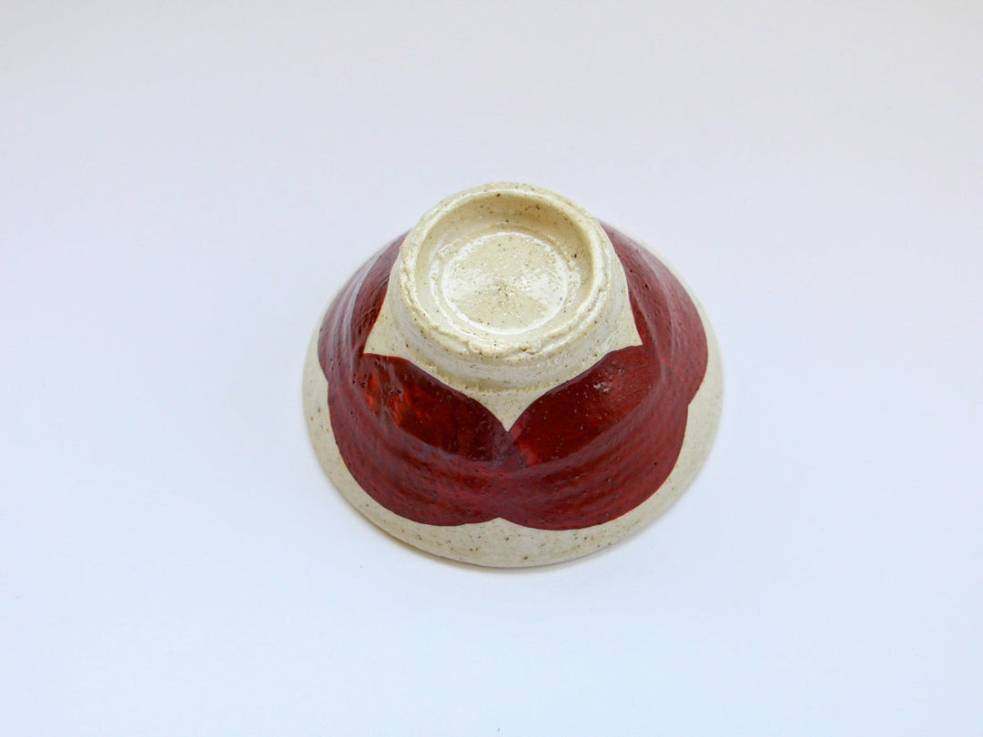 Red-Painted Camellia Princess Bowl - Crafted By Nobumasa Kiminami