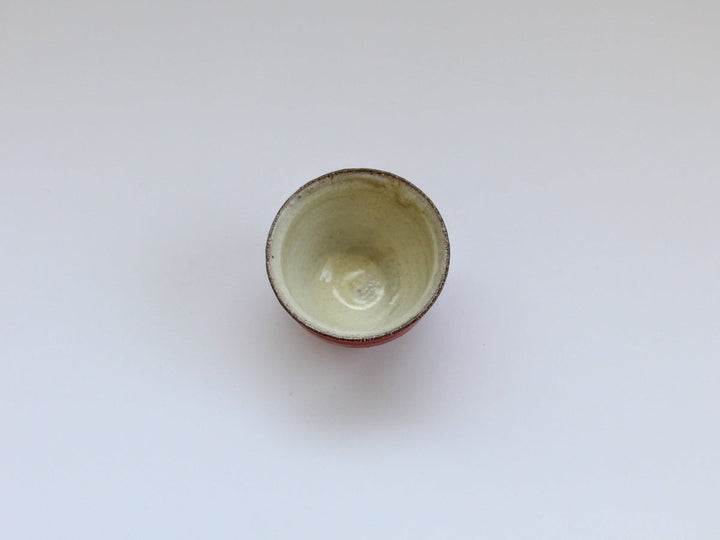 Slip-Decorated Sake Cup (Red) - Crafted By Takuya Ohara