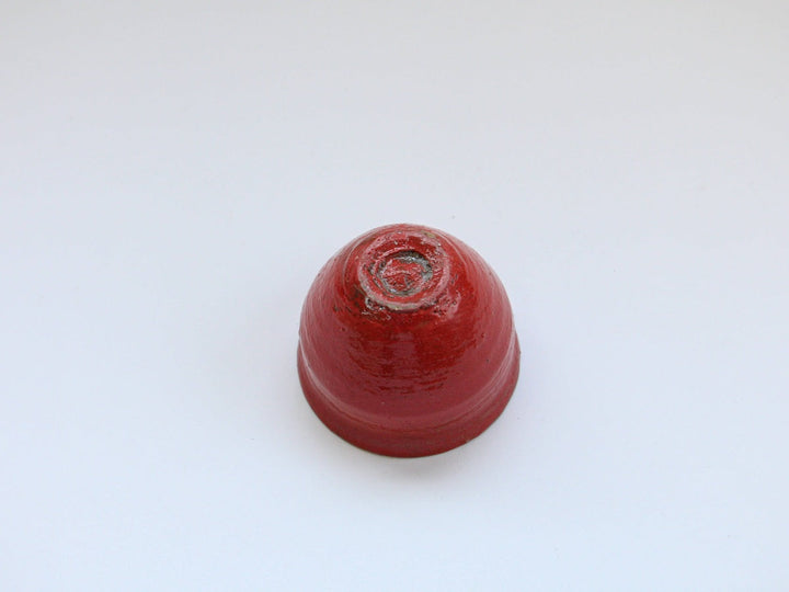 Slip-Decorated Sake Cup (Red) - Crafted By Takuya Ohara