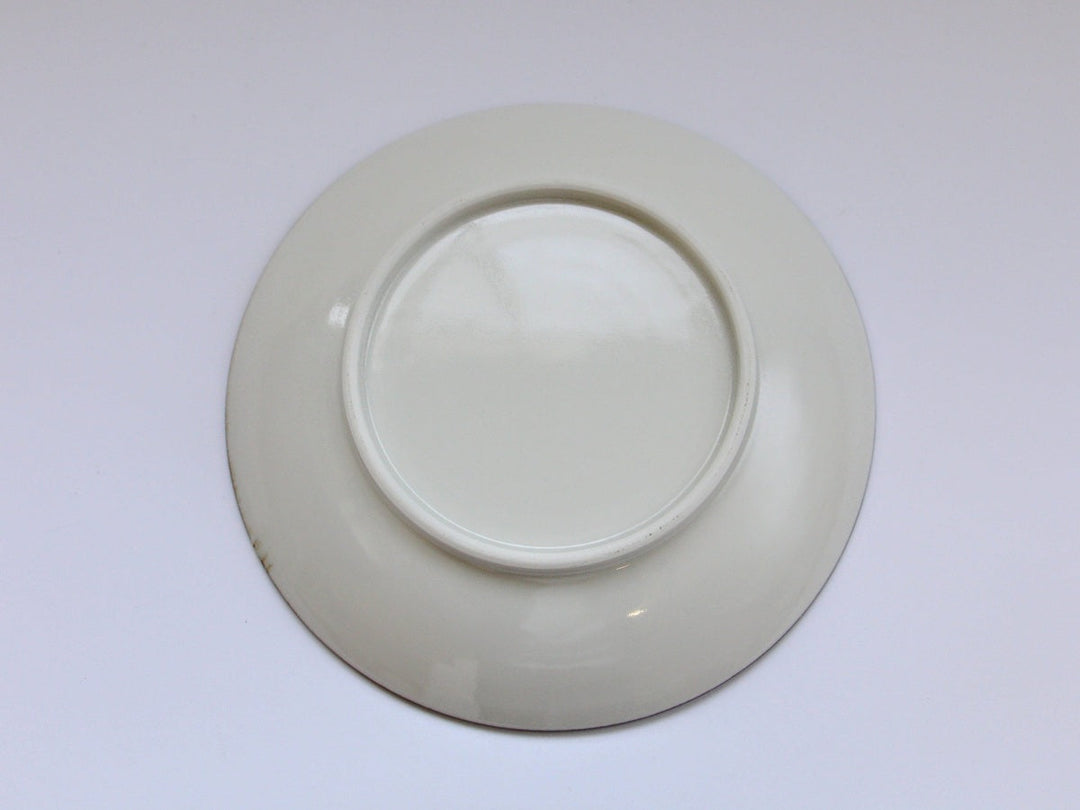White Porcelain Tokusa 7-Sun Plate - Crafted By Tetsuya Kobayashi