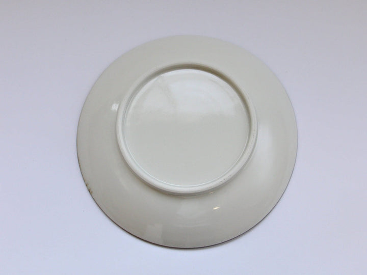 White Porcelain Tokusa 7-Sun Plate - Crafted By Tetsuya Kobayashi