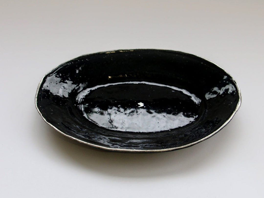 LapisLazuli Silver 7-Sun Oval Plate - Crafted By Masaaki Hibino