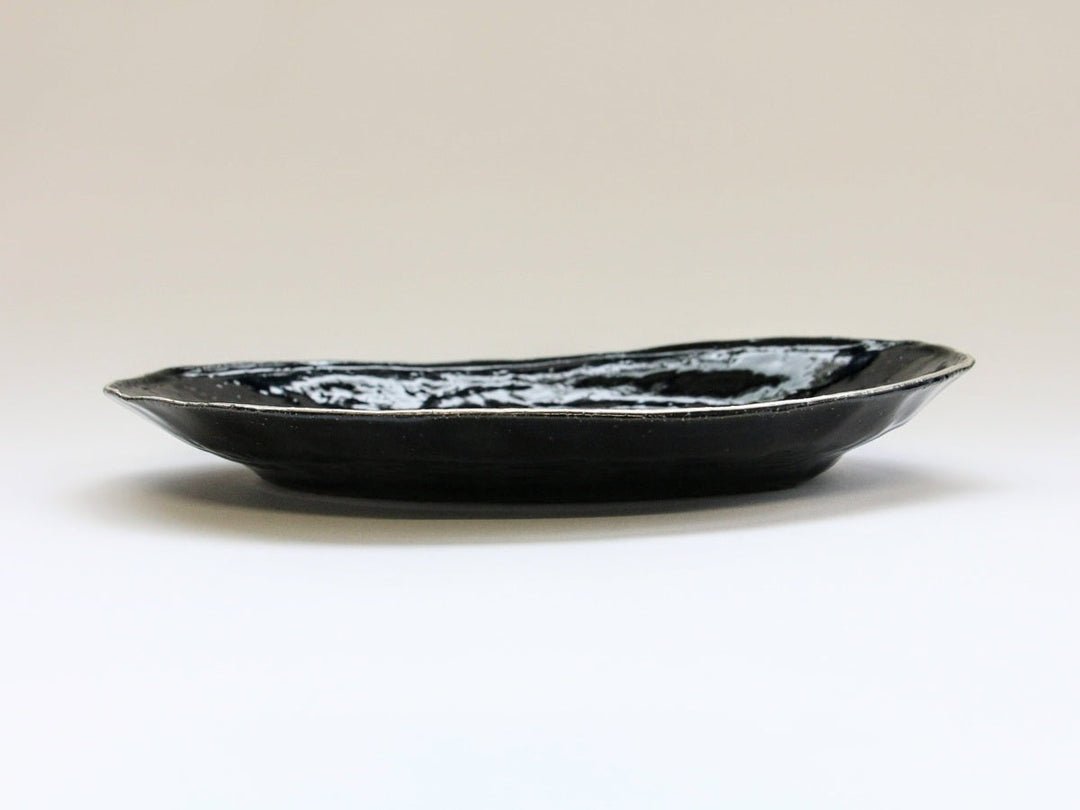 LapisLazuli Silver 7-Sun Oval Plate - Crafted By Masaaki Hibino