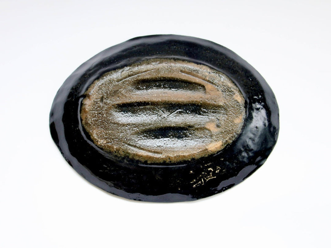 LapisLazuli Silver 7-Sun Oval Plate - Crafted By Masaaki Hibino