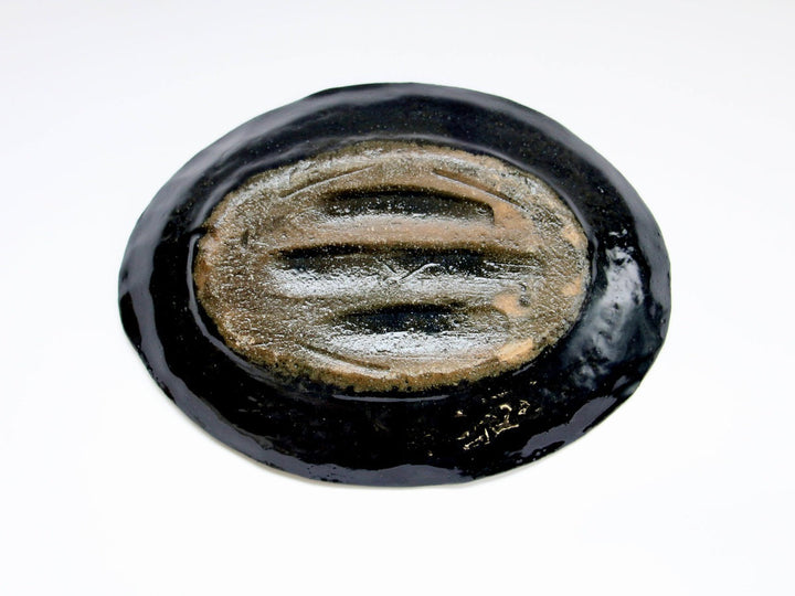 LapisLazuli Silver 7-Sun Oval Plate - Crafted By Masaaki Hibino