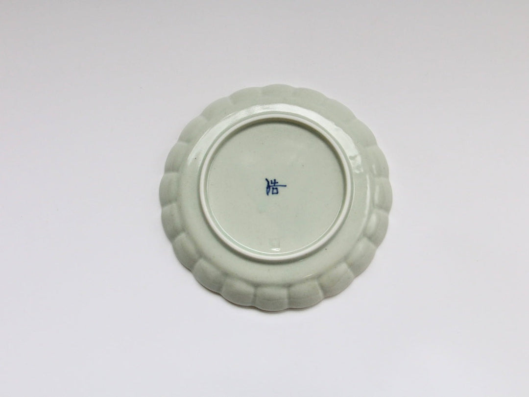 Chrysanthemum 5-Sun Plate Blue and White Small Flower Chirashi Richo - Crafted By Koyo Kiln