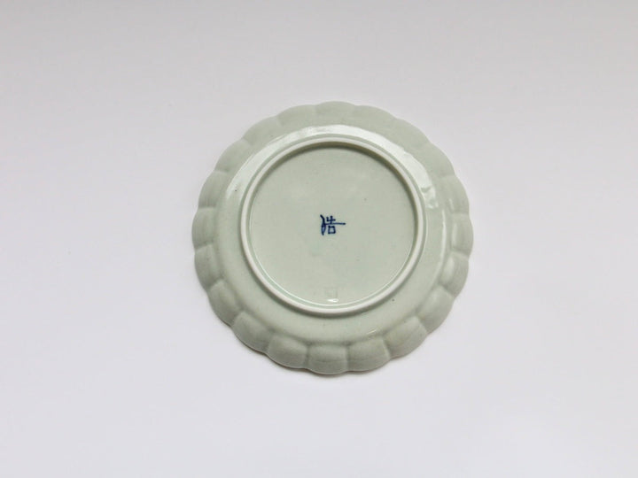 Chrysanthemum 5-Sun Plate Blue and White Small Flower Chirashi Richo - Crafted By Koyo Kiln