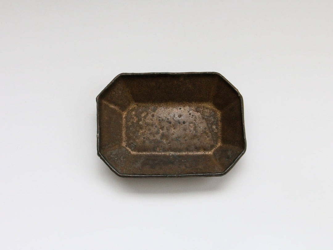 Antique Gold Octagonal Small Plate - Crafted By Takuya Ohara