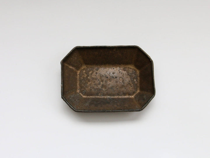 Antique Gold Octagonal Small Plate - Crafted By Takuya Ohara
