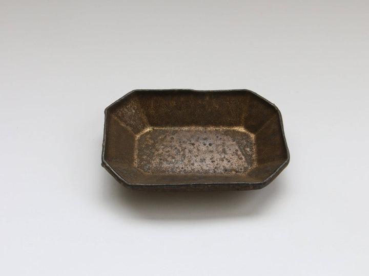Antique Gold Octagonal Small Plate - Crafted By Takuya Ohara