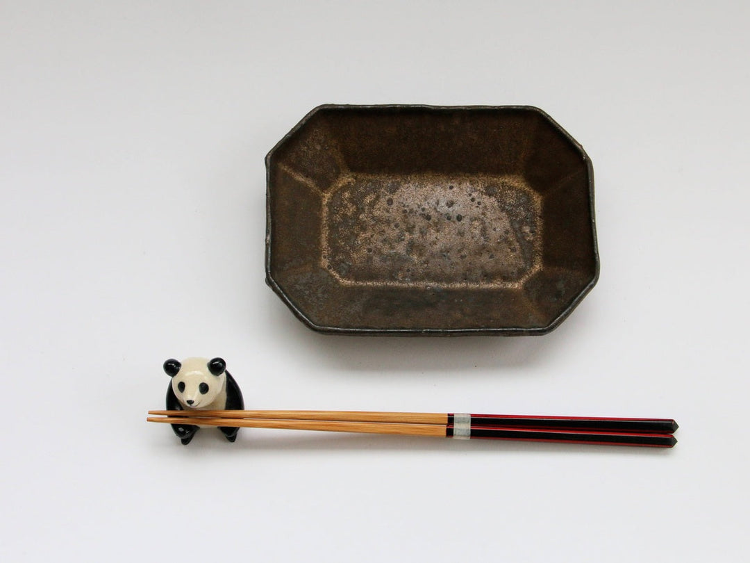 Antique Gold Octagonal Small Plate - Crafted By Takuya Ohara