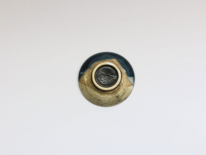 Salt Plate Eye Blue — Hand-Glazed Japanese Pottery by Kakurin Kiln