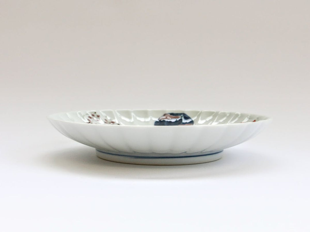 Imari Gourd Flower Plate - Crafted By Tokushichi Kiln