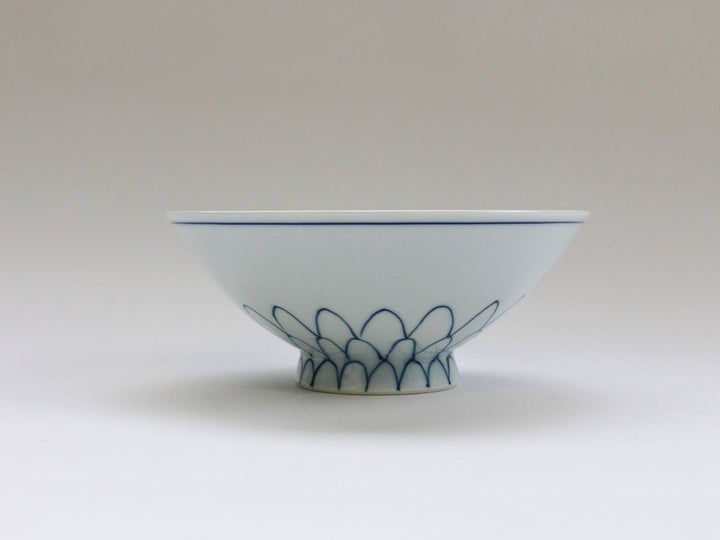 Mesh Flower Rice Bowl (Large, Green) - Crafted By Fukuho Kiln