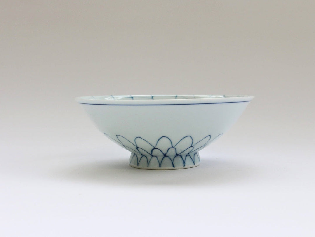 Mesh Flower Rice Bowl (Small, Red) - Crafted By Fukuho Kiln