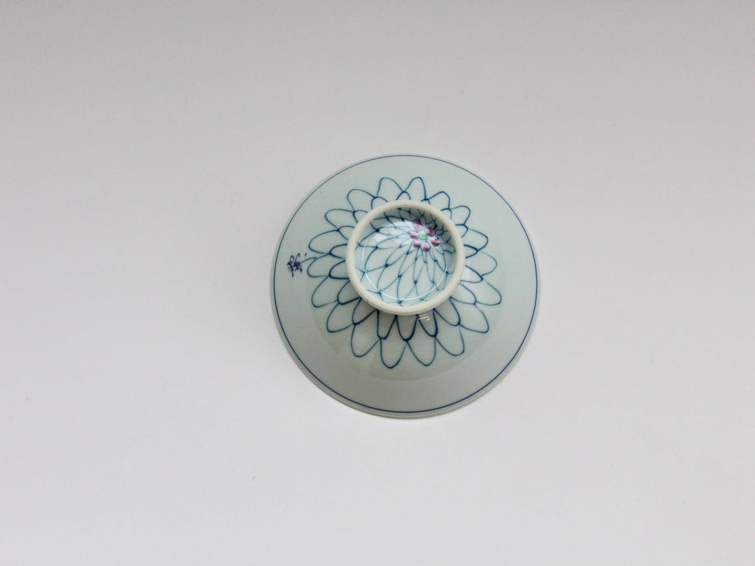 Mesh Flower Rice Bowl (Small, Red) - Crafted By Fukuho Kiln