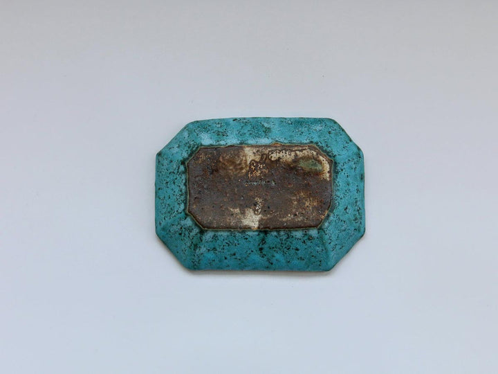 Antique Blue Octagonal Rectangular Plate (Medium) - Crafted By Takuya Ohara