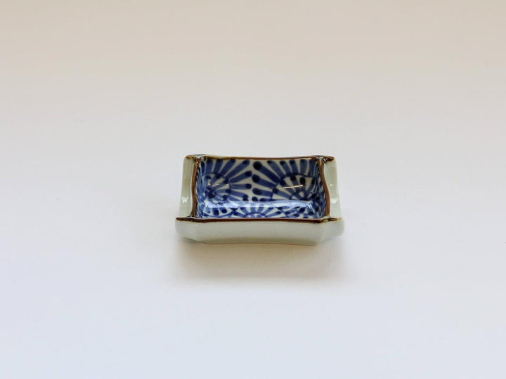 Bamboo-Shaped Small Dish (Arabesque Pattern) - Crafted By Koyo Kiln