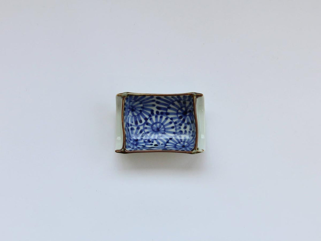 Bamboo-Shaped Small Dish (Arabesque Pattern) - Crafted By Koyo Kiln