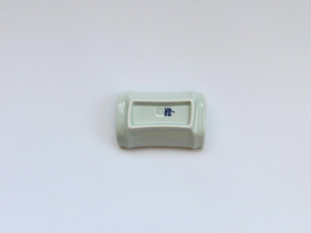 Bamboo-Shaped Small Dish (Arabesque Pattern) - Crafted By Koyo Kiln