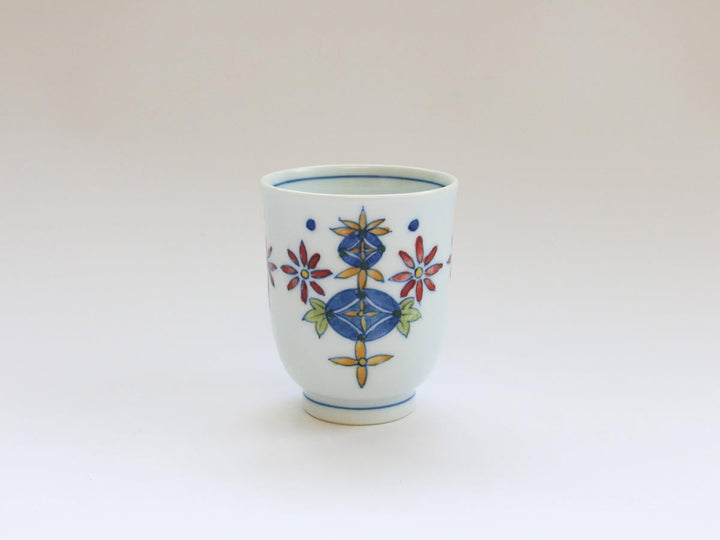 Shippo Pattern Cup (Large) — Hand-Painted Japanese Porcelain by Denshotouen