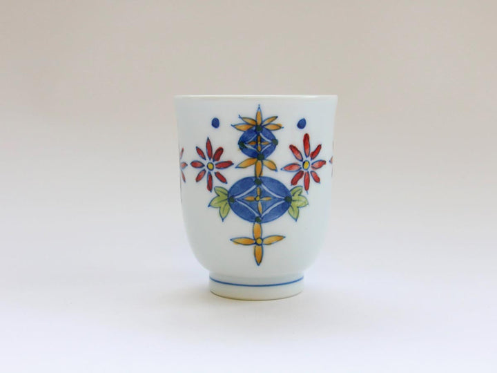 Shippo Pattern Cup (Large) — Hand-Painted Japanese Porcelain by Denshotouen