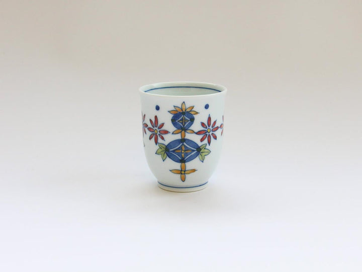 Shippo Pattern Cup (Small) — Hand-Painted Japanese Porcelain by Denshotouen