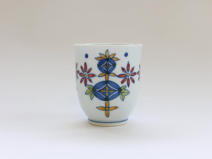 Shippo Pattern Cup (Small) — Hand-Painted Japanese Porcelain by Denshotouen