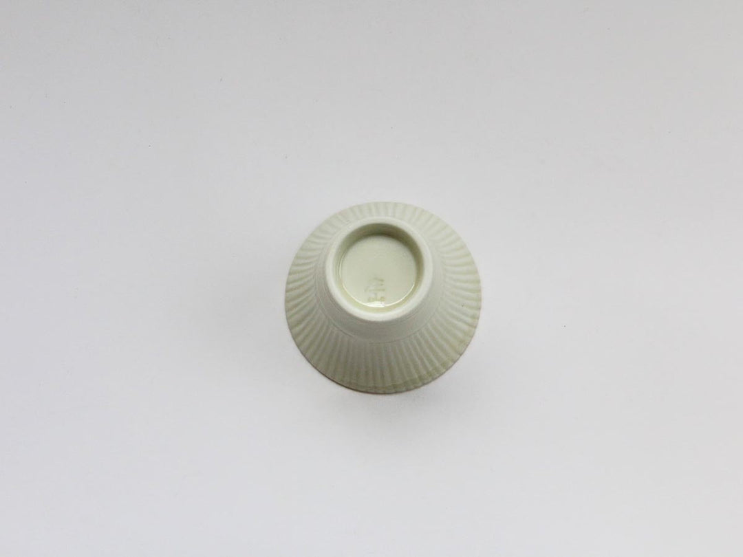 Gold-Edged Ivory Bamboo-Shaped Appetizer Dish - Crafted By Tasho Pottery