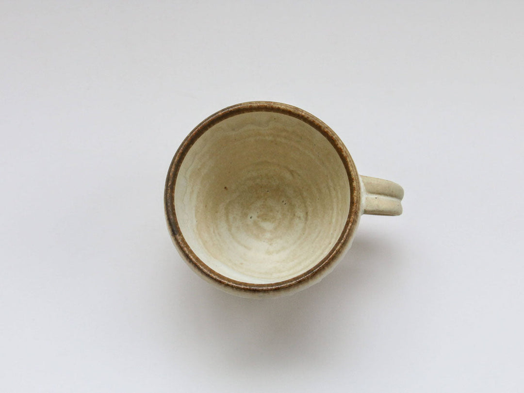 Flowing Rim Carved Mug Cup - Crafted By Takuya Ohara