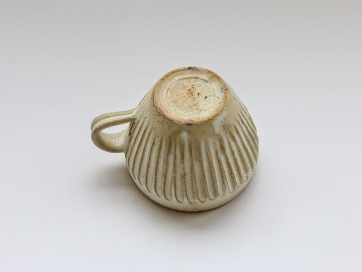 Flowing Rim Carved Mug Cup - Crafted By Takuya Ohara