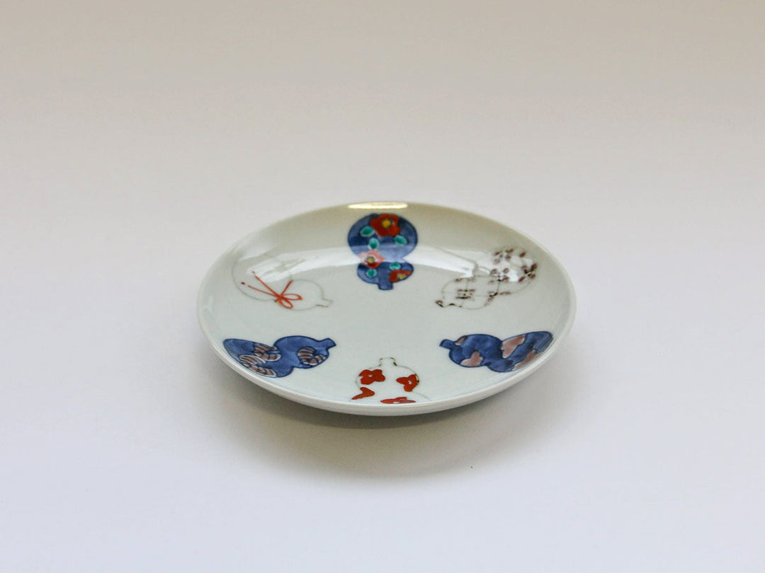 Imari Gourd 4-Sun Plate - Crafted By Tokushichi Kiln
