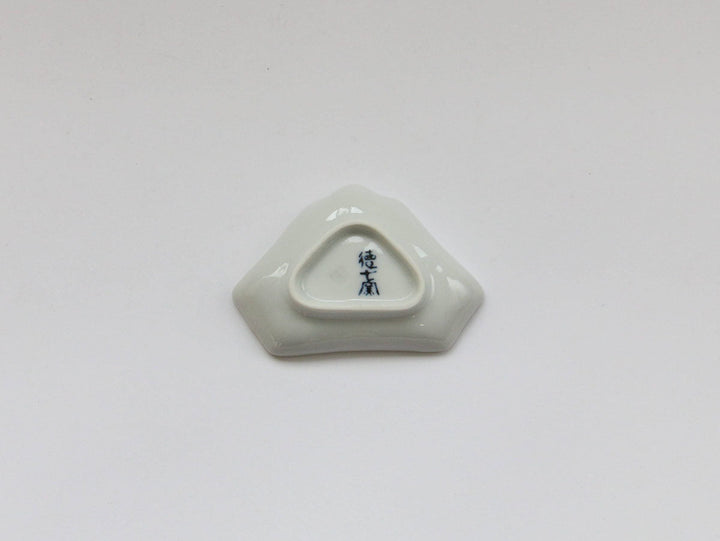 Red Cloud Fuji-Shaped Salt Plate - Crafted By Tokushichi Kiln