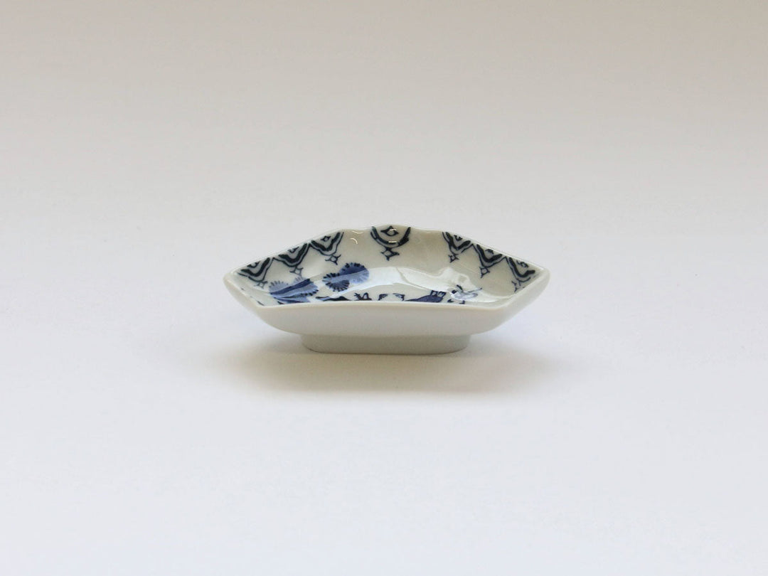 Karako Fuji-Shaped Salt Plate - Crafted By Tokushichi Kiln