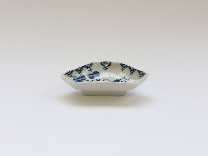 Karako Fuji-Shaped Salt Plate - Crafted By Tokushichi Kiln