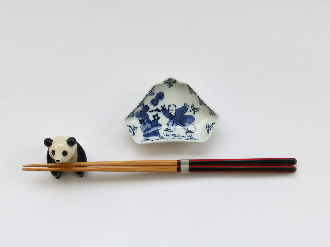 Karako Fuji-Shaped Salt Plate - Crafted By Tokushichi Kiln