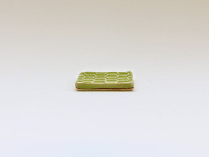 Hiwa Glaze Hexagon Carved Chopstick Rest - Crafted By Kajiken Ceramics