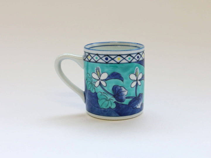 Kinso Pillow Handle Mug Cup (Green) - Crafted By Tasho Pottery