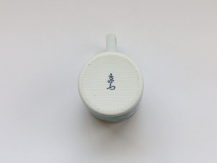 Kinso Pillow Handle Mug Cup (Green) - Crafted By Tasho Pottery