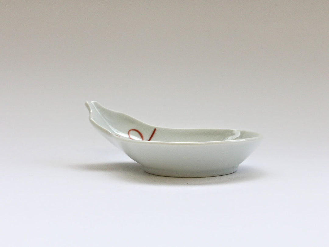 Red Knot Gourd Plate - Crafted By Tokushichi Kiln